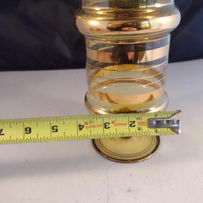 Vintage Apothecary Jar with Lid- Approx 9 3/4" Tall