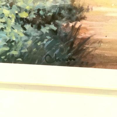510 "Sunday Morning" Framed Print Signed .Chun