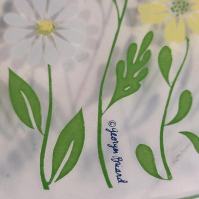 Vintage Georges Briard Floral Design Plate- Approx 11 1/4" in Diameter