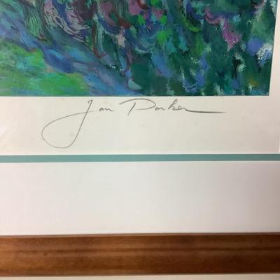 517 Jan Parker "Garden Shadows" Original Serigraph