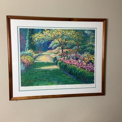 517 Jan Parker "Garden Shadows" Original Serigraph