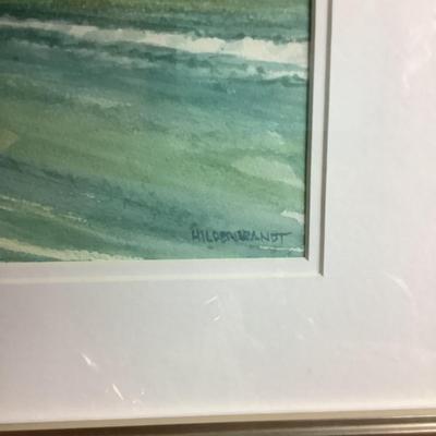 519 Original Watercolor "Going To Work" By Don Hilderbrandt