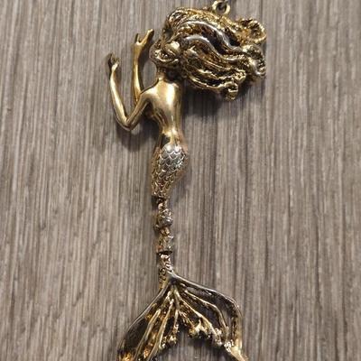 Vintage Tortolani Articulated Mermaid Necklace