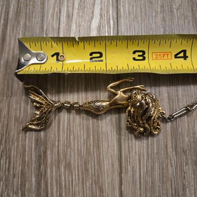 Vintage Tortolani Articulated Mermaid Necklace