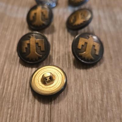 Antique Coin and Southwest Thunderbird Button Lot