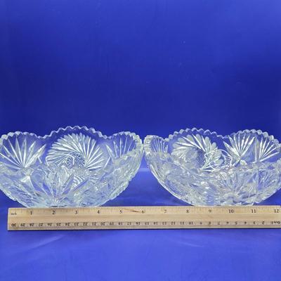 LOT 7L: Various Pieces of Crystal and Glass Including Trifle Bowl, Dessert Bowls, & Candy Dishes