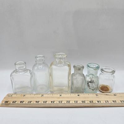 LOT 8L: Bottles, Miniature Bottles, Jar, Small Pitcher, Milk of Magnesia Bottle, and More