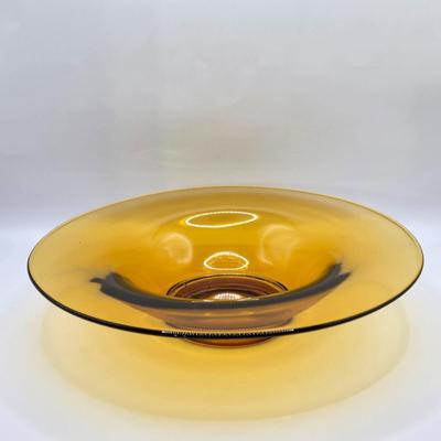 LOT 10L: Variety of Amber Glassware Including Wine/Liquor Decanter