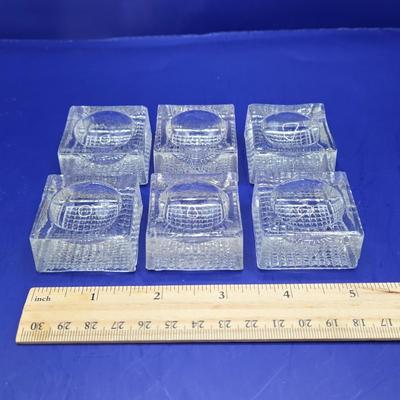 LOT 13L: Belmont Glass Condiment Set, Vintage Aluminum Shaker & Toothpick Holder Set and Salt/Pepper Shakers, Silver Plated Glass...
