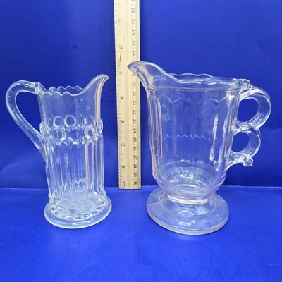 LOT 15L: Vintage Victorian Clear Glass Boot Shoe Roller Skate, Vintage Glass Daisy Shoe, and Other Crystal/Glass Pieces
