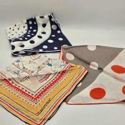 LOT 37L: Feather Fan and Ladies Handkerchiefs
