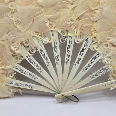 LOT 37L: Feather Fan and Ladies Handkerchiefs