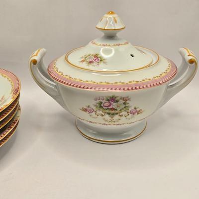 LOT 38L: Incomplete Sango China Tea Set and More