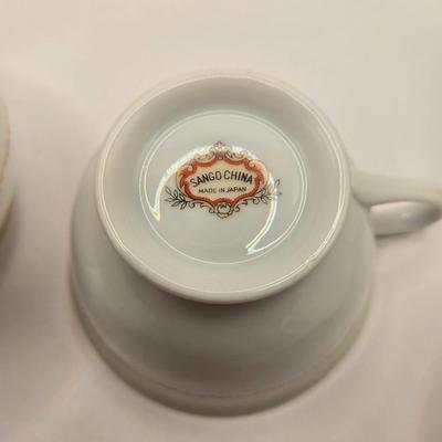 LOT 38L: Incomplete Sango China Tea Set and More