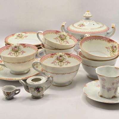 LOT 38L: Incomplete Sango China Tea Set and More