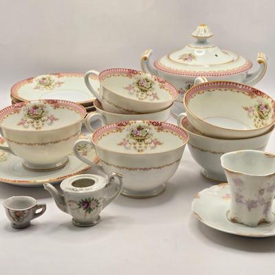 LOT 38L: Incomplete Sango China Tea Set and More