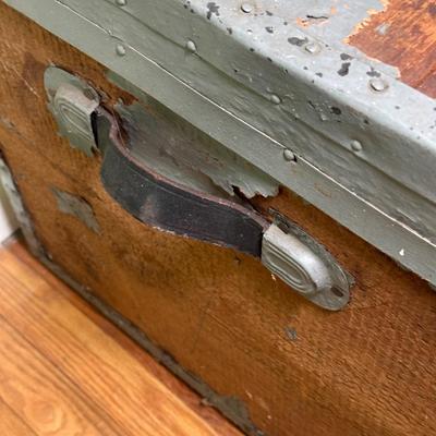 LOT 42B: Two Vintage Wooden Chests