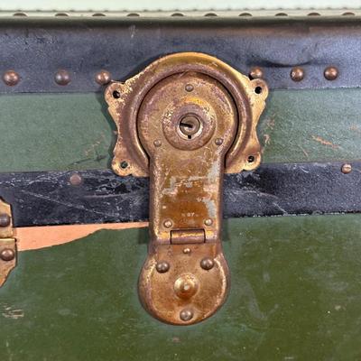LOT 42B: Two Vintage Wooden Chests