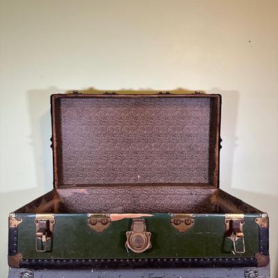 LOT 42B: Two Vintage Wooden Chests