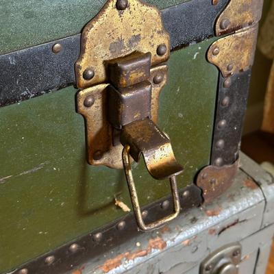 LOT 42B: Two Vintage Wooden Chests