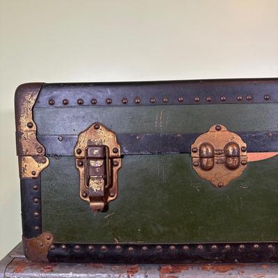 LOT 42B: Two Vintage Wooden Chests
