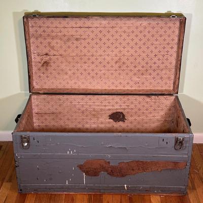 LOT 42B: Two Vintage Wooden Chests