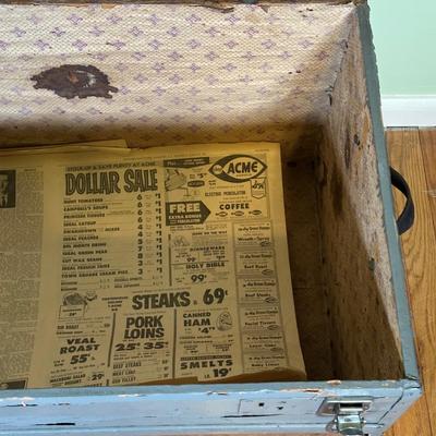 LOT 42B: Two Vintage Wooden Chests