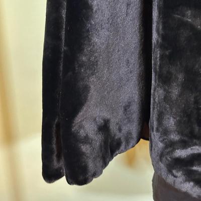 LOT 53B: Antique Velvet Cape & David’s Bridal Faux Fur Jacket