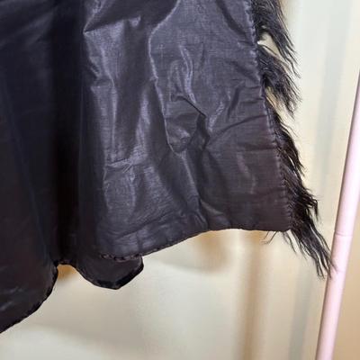 LOT 53B: Antique Velvet Cape & David’s Bridal Faux Fur Jacket