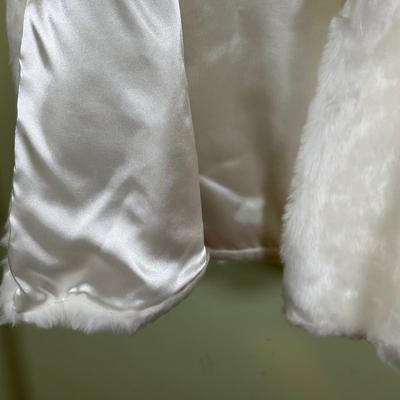 LOT 53B: Antique Velvet Cape & David’s Bridal Faux Fur Jacket