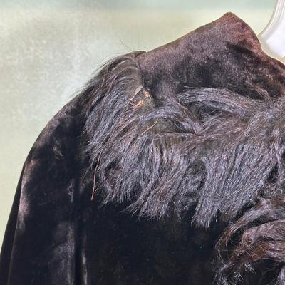 LOT 53B: Antique Velvet Cape & David’s Bridal Faux Fur Jacket