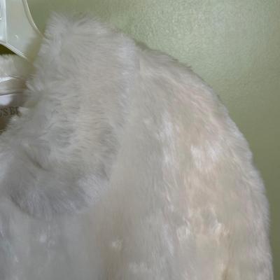 LOT 53B: Antique Velvet Cape & David’s Bridal Faux Fur Jacket