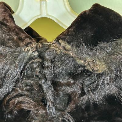 LOT 53B: Antique Velvet Cape & David’s Bridal Faux Fur Jacket