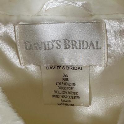 LOT 53B: Antique Velvet Cape & David’s Bridal Faux Fur Jacket