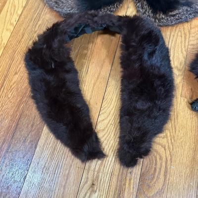LOT 55B: Mink Hand Muff, Stoles, Hat & More