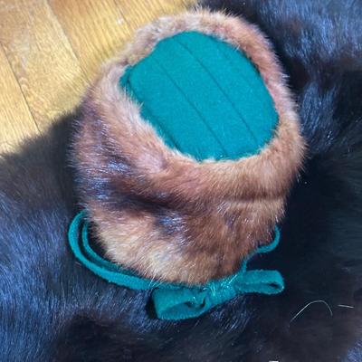 LOT 55B: Mink Hand Muff, Stoles, Hat & More