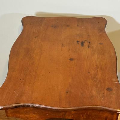 LOT 59A: Two Matching Vintage Victorian Spool Leg Side Tables