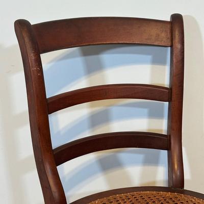 LOT 61A: Collection Of Vintage Wooden Chairs w/ Stool