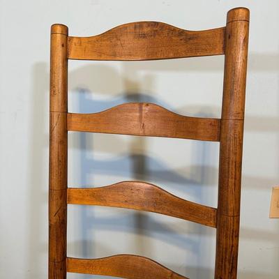 LOT 61A: Collection Of Vintage Wooden Chairs w/ Stool