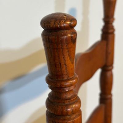 LOT 61A: Collection Of Vintage Wooden Chairs w/ Stool