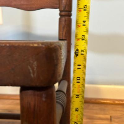 LOT 61A: Collection Of Vintage Wooden Chairs w/ Stool