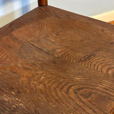 LOT 61A: Collection Of Vintage Wooden Chairs w/ Stool
