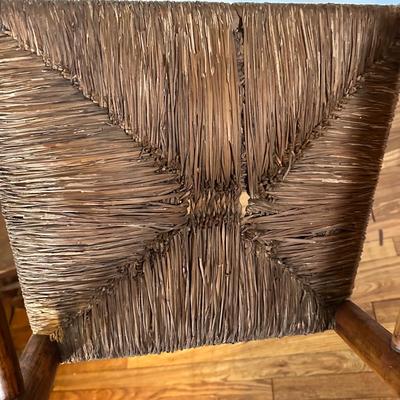 LOT 61A: Collection Of Vintage Wooden Chairs w/ Stool