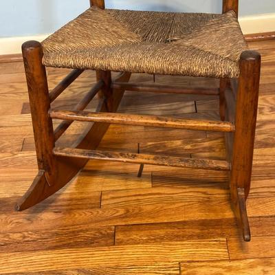 LOT 61A: Collection Of Vintage Wooden Chairs w/ Stool