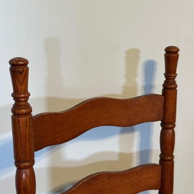 LOT 61A: Collection Of Vintage Wooden Chairs w/ Stool
