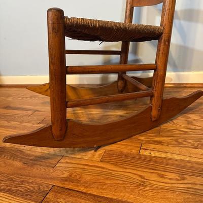 LOT 61A: Collection Of Vintage Wooden Chairs w/ Stool