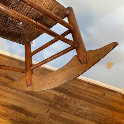LOT 61A: Collection Of Vintage Wooden Chairs w/ Stool