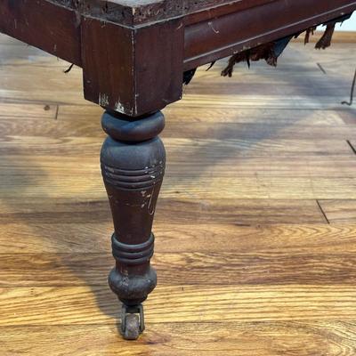 LOT 62A: Antique Victorian Carved Wooden Chair w/ Parts