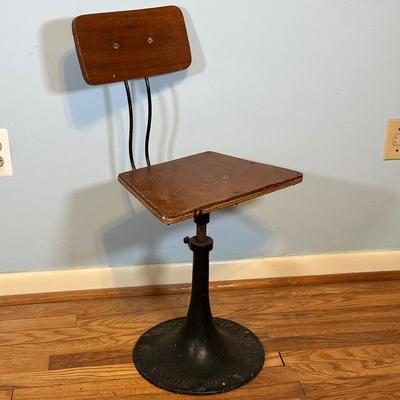 LOT 64A: Vintage New Britain Machine Co Adjustable Stool