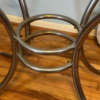 LOT 65A: Vintage Chrome & Formica Dining Table w/ Chairs